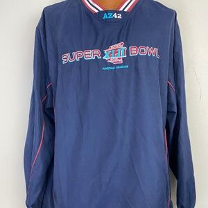 Collectible RBK Super XLII Bowl AZ42 Arizona 2/3/08 Pull Over Windbreaker M